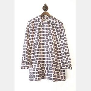Max Volmary geometric print unstructured jacket size 8